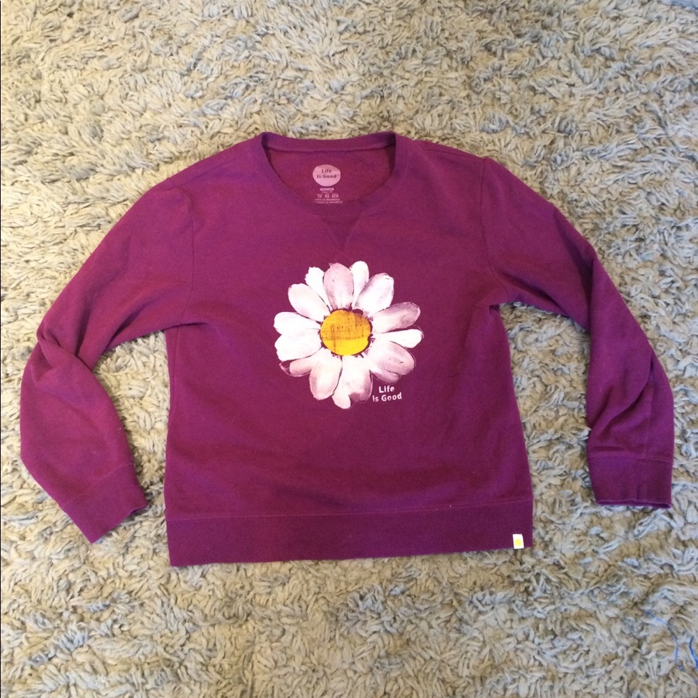 Life Is Good Purple-Ish Sweatshirt